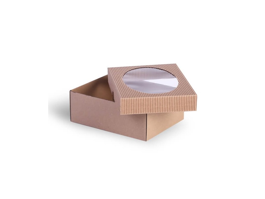 Dárková krabička s průhledným víkem velká - KRUPINSKY LEATHER