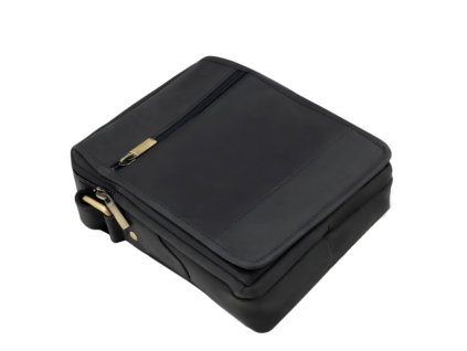 taška přes rameno kožená černá