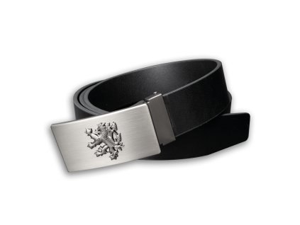 Kožený 3D opasek Český lev II