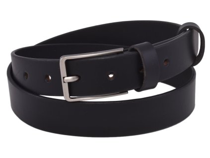 Pánský kožený opasek  (Barva Černá)