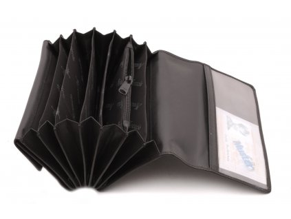 Číšnická kožená kasírka černá