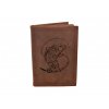 kožená dokladovka  s motivem kapr