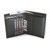 Pánská kožená peněženka a  dokladovka (Barva Černá)