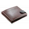 Hnědo-černá pánská kožená peněženka (Barva Černá)