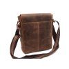 Pánské kožené crossbody – hnědé
