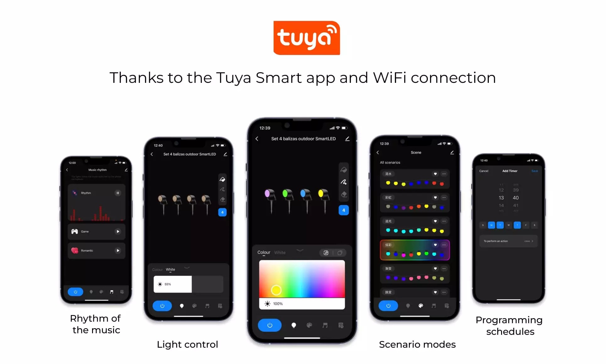 Ksix Sada 4 venkovních reflektorů