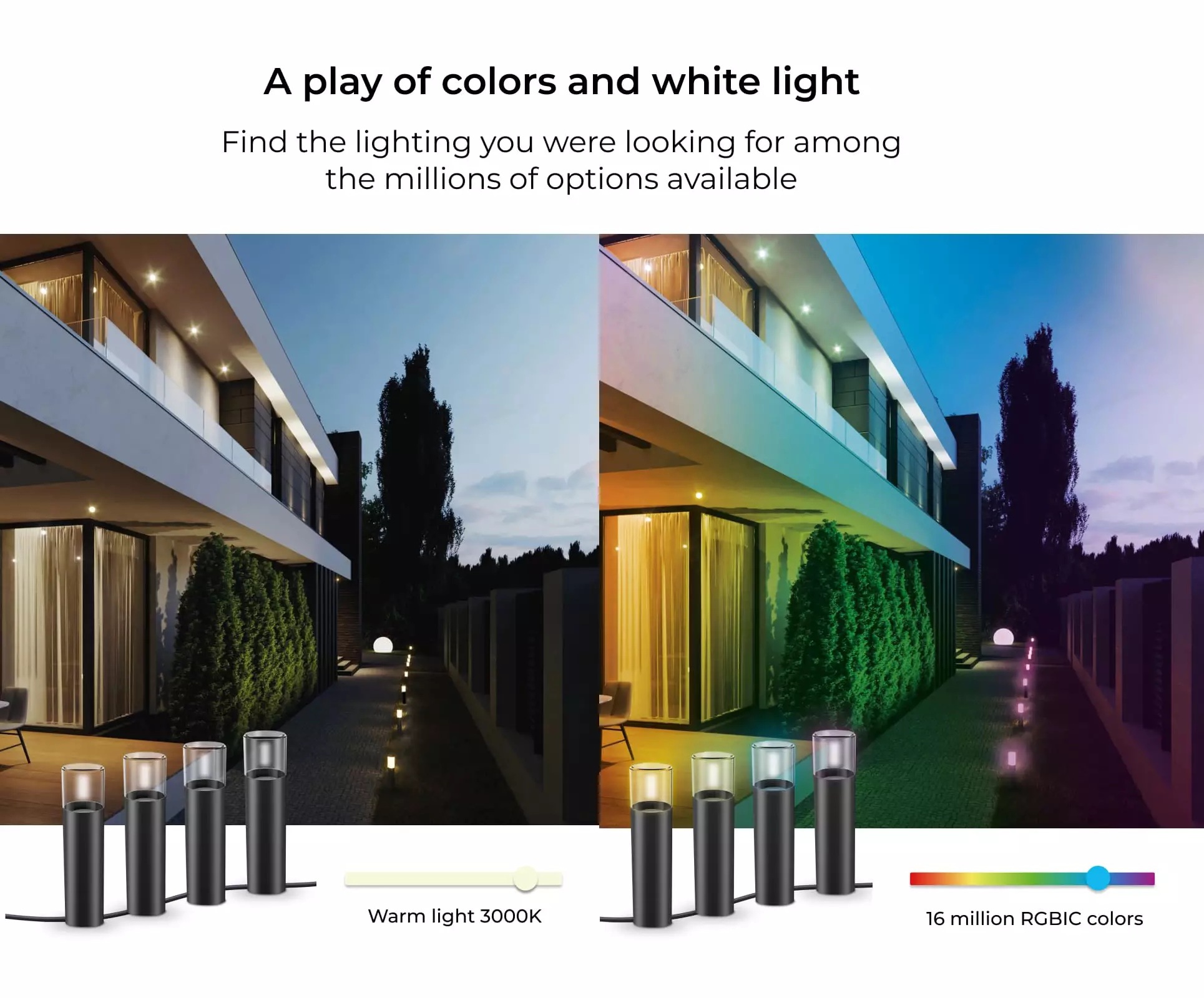 Ksix Sada 4 venkovních reflektorů