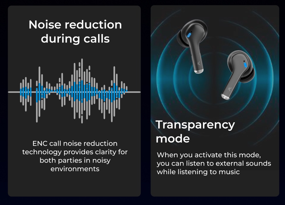 KSIX Sluchátka Noise Cancel