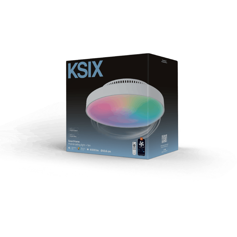 Ksix Mistral stropní světlo a větrák Ksix Mistral stropní světlo a větrák