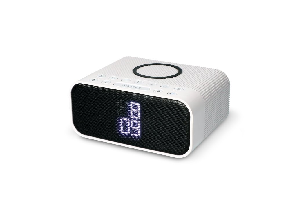 1586 ksix budik bezdratova nabije ka a reproduktor 10w qi fm radio