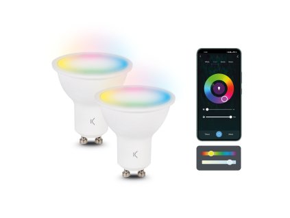 1973 5 ksix 2ks chytrych zarovek smartled 55w 400lm gu10 rgb cct