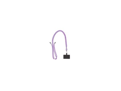 ksix universal lanyard strap with card for smartphone violet