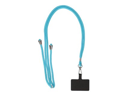 ksix universal lanyard strap with card for smartphone blue