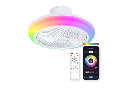 ksix siroco fan with lighting and music tuya app o46 cm 6 speeds wireless speaker rgb (1)