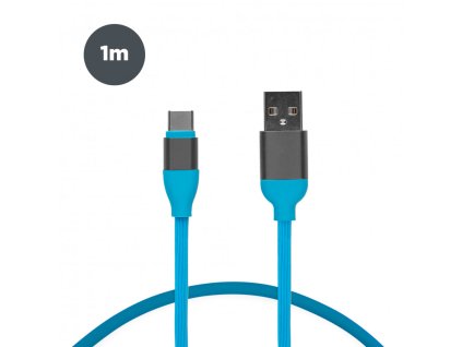 usb a to usb c contact 20 w charge and data cable fast charge 1 m blue