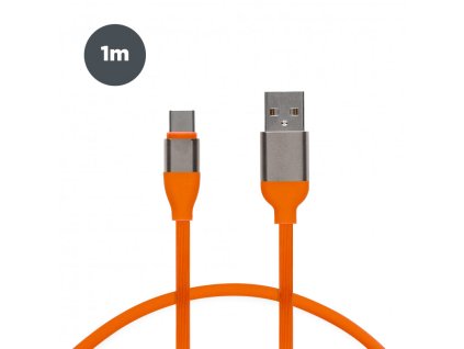 usb a to usb c contact 20 w charge and data cable fast charge 1 m orange