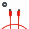 data cable usb type c to lightning contact red