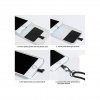 ksix universal lanyard strap with card for smartphone white (2)