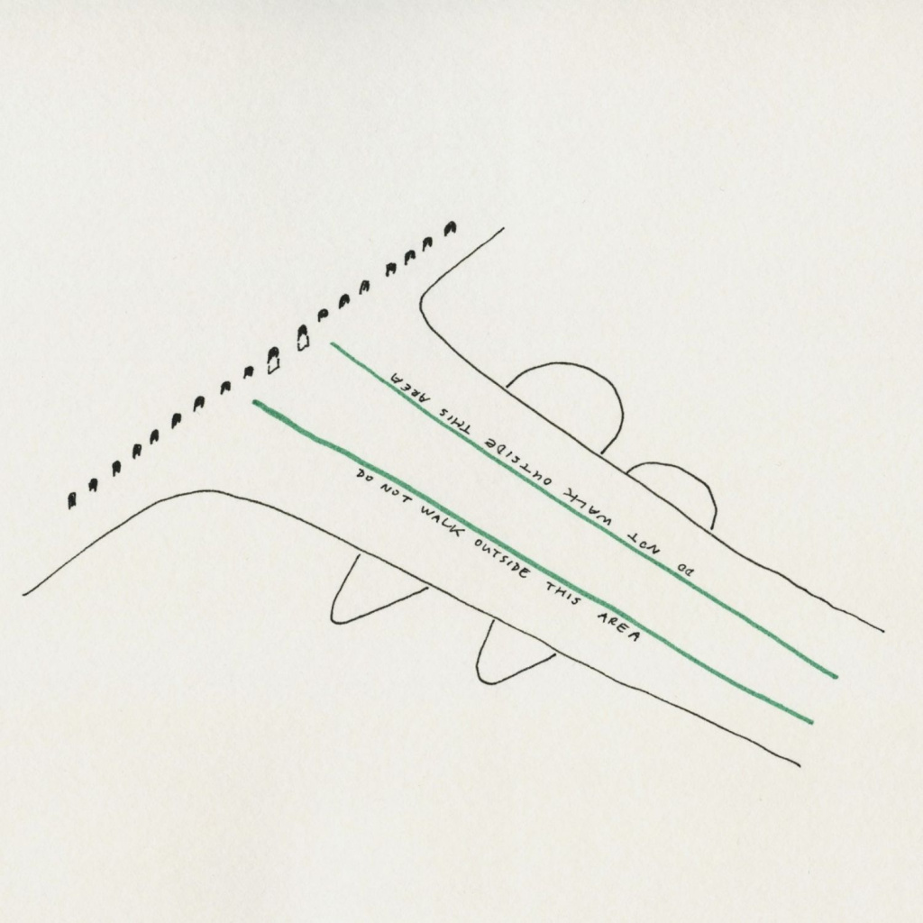 Roman Ondak – Do Not Walk Outside This Area