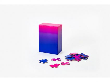 Gradient Puzzle – Modrá Růžová 100 dílků