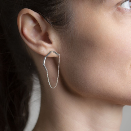 Earrings Japan – Sterling silver 925/1000  Kristýna Malovaná