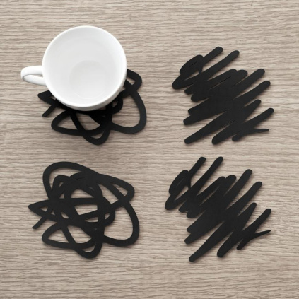 set podtacku na hrnky sklenice