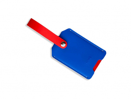 luggage tag red:blue