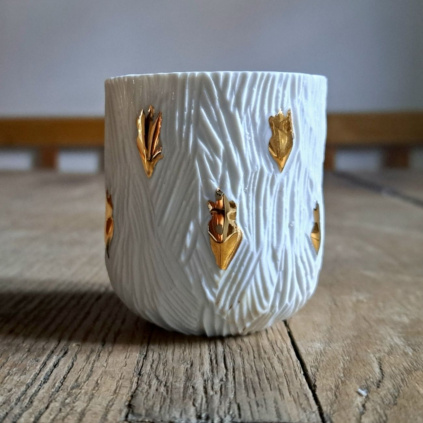 espresso designovy poharek kava