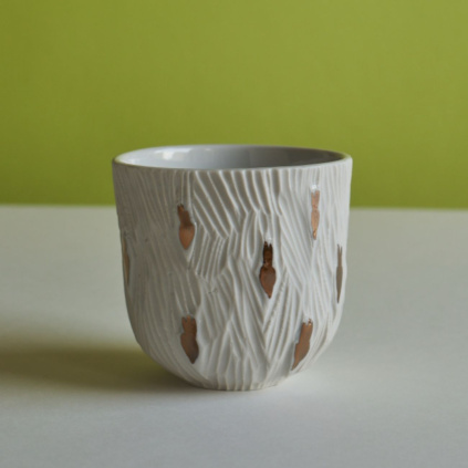 horici srdce porcelanovy hrnek