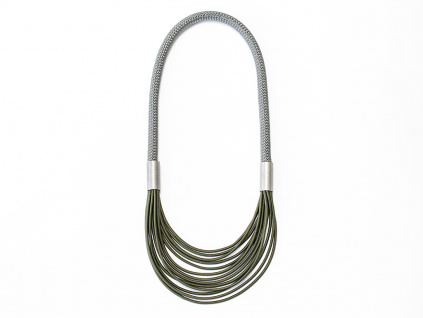 Ropes necklace – dark green