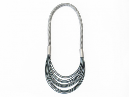 Ropes necklace – dark grey