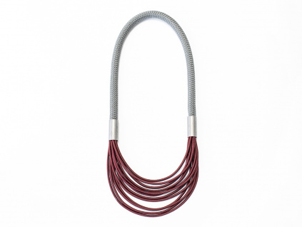 Ropes necklace – bordo