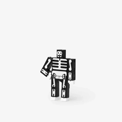 Cubebot Skeleton Micro Areaware 3d puzzle Robot DWC2SKBK onWhite 2130