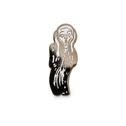 moma enamel pin broz vykrik