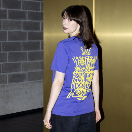 Triko Dare Mighty Things unisex – fialové ⎸ Michal Škapa x Kunsthalle Praha  Michal Škapa x Kunsthalle Praha