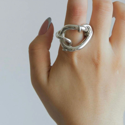 Ring TENDER TENDRILS 3 – Sterling silver 925/1000  Magdalena Šťastníková