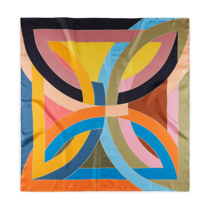 Hedvábná šála Frank Stella