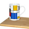 mondrian design mug porcelain