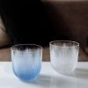 Feathers Glass – blue, 200 ml  Rückl x Rony Plesl