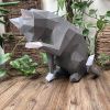 Cat Paper Model – dark grey  Šikovná opice