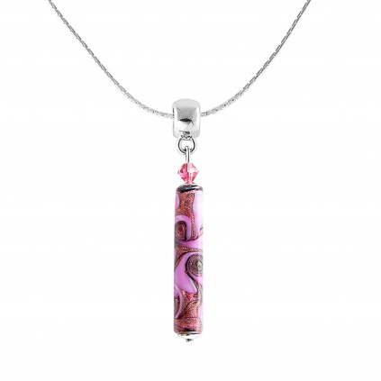 Elegant Evening Lady necklace with Lampglas pearl