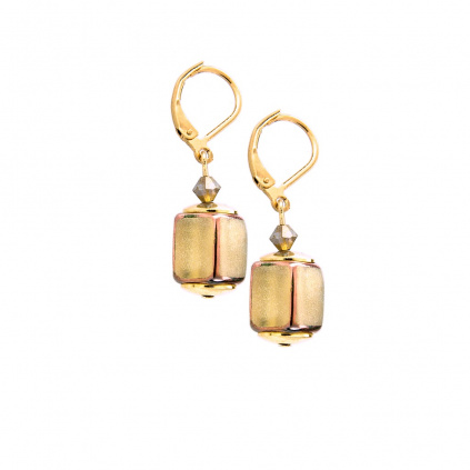 Sun Shine wonderful earrings with Lampglas pearl