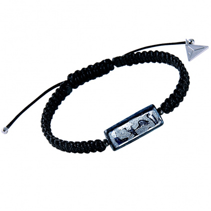 Shamballa Stone Man For Her & For Him bracelet with a unique Lampglas pearl