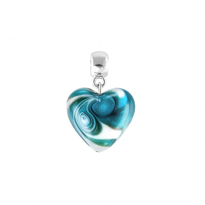 Pendant Azure Storm with Lampglas pearl