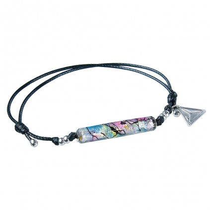 My Day bracelet with sterling silver and a unique design in a Lampglas pearl