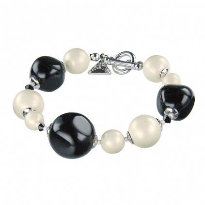 Breathtaking luxury bracelet Ultimate Beauty with Lampglas pearl