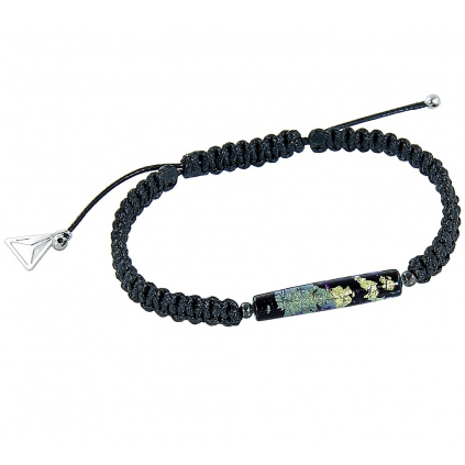 Men's bracelet Ancient Letters with Lampglas pearl