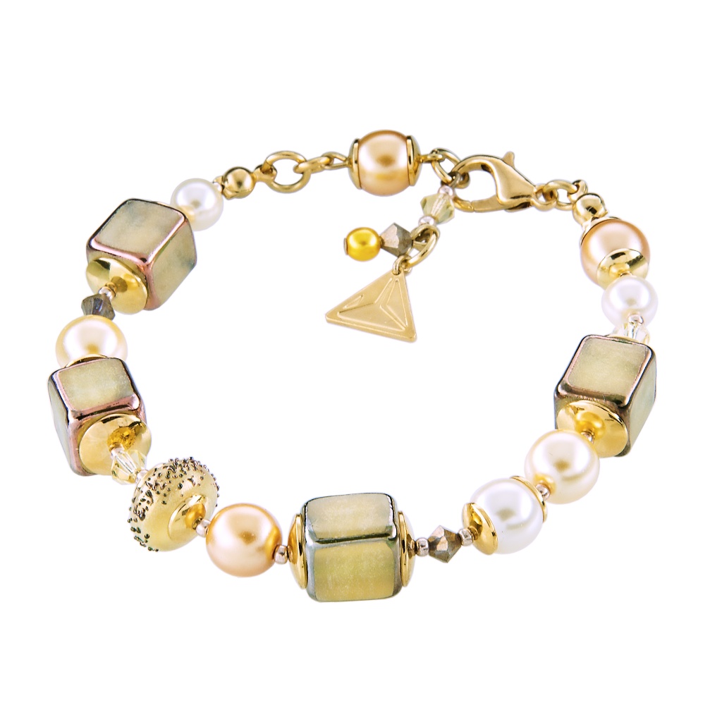Sun Shine bracelet with Lampglas pearls