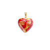 I Love You pendant with 24K gold in Lampglas pearl