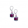 Juicy Raspberry earrings with Lampglas pearl